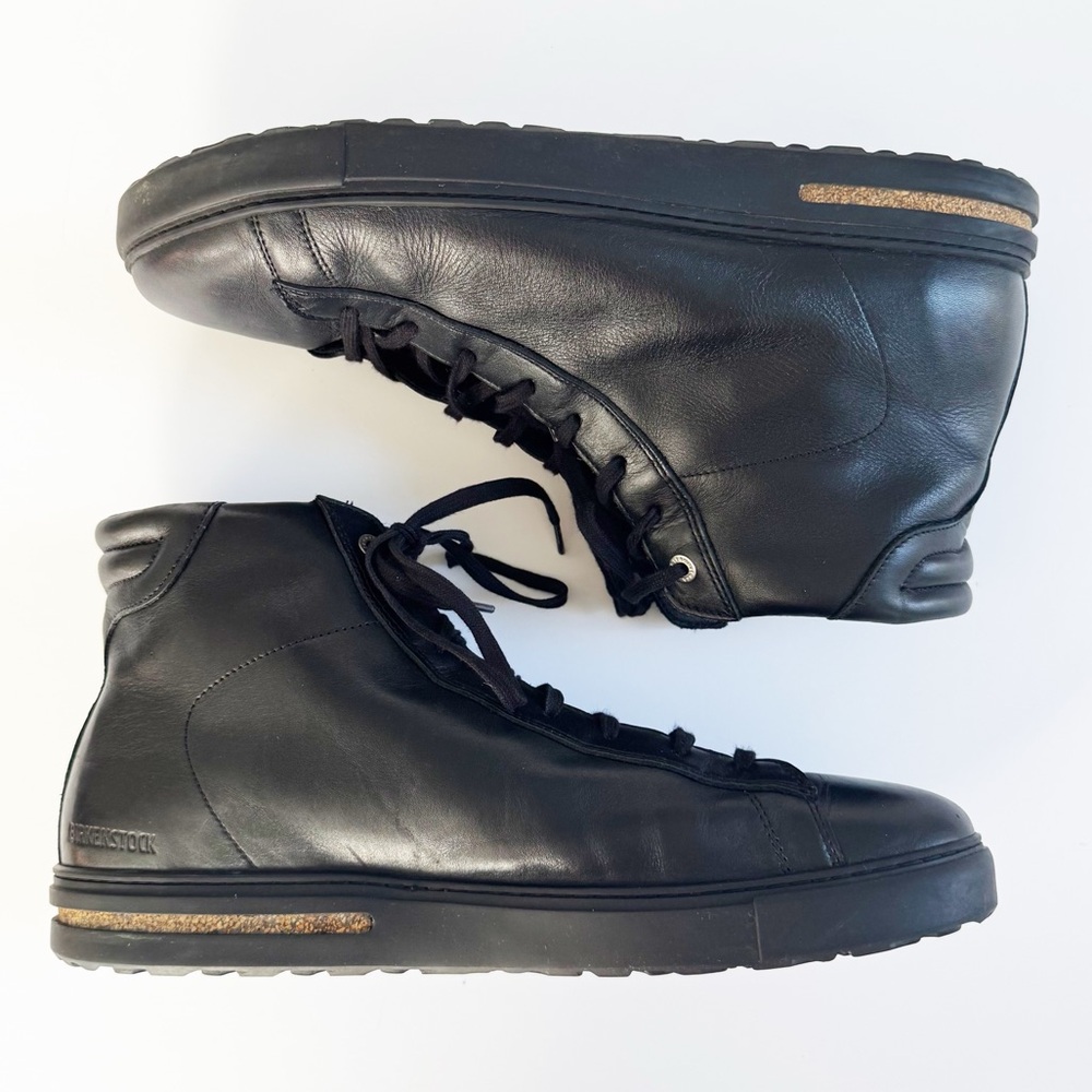 Birkenstock Bend Mid Sneaker in Black Leather | 45 - Picture 4 of 9